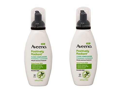 Aveeno Active Naturals Clear Complexion Foaming Cleanser 6 OZ (PACK OF 2)