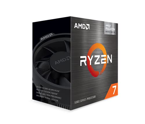 AMD Ryzen 7 5700G 8-Core, 16-Thread Unlocked Desktop Processor with Radeon Graphics