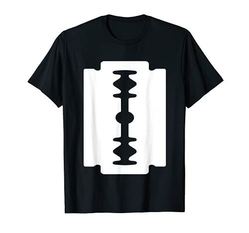 Razor Blade T-Shirt Safety Razor Single Edge Shaving Tee