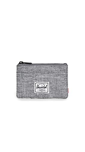 Herschel mens Oscar Rfid Zip Wallet, raven crosshatch, One Size US