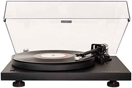 Crosley C6B-DB Belt-Drive Bluetooth Turntable Record Player with Adjustable Tone Arm, Matte Black