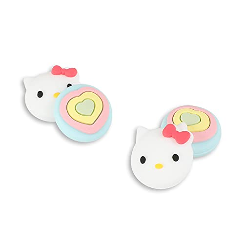 PERFECTSIGHT Cute Switch Thumb Grip Caps Compatible with Nintendo Switch OLED/Lite Console, Kawaii Soft Silicone Analog Stick Button Cover for Ns Joycon Controller,4PCS Anime Joystick Caps (Kitty)