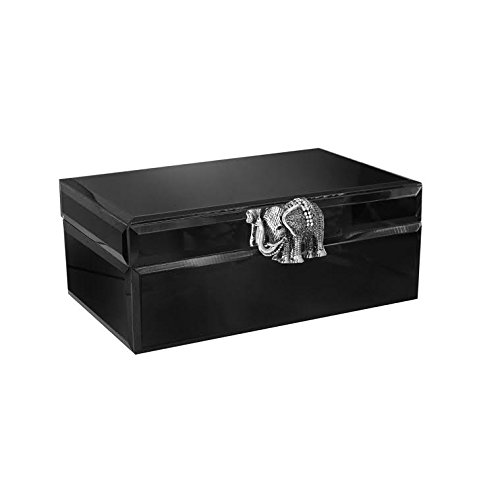 Elephant Brooch Jewelry Box-Black