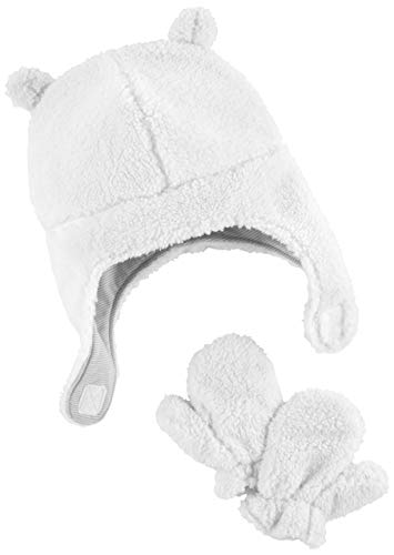 Simple Joys by Carter's Unisex Babies' Hat and Mitten Set, Ivory, 12-24 Months