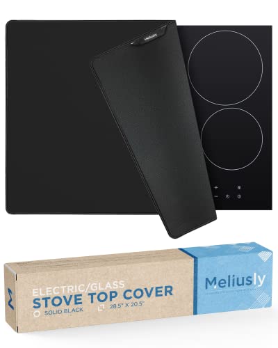 Meliusly Stove Top Covers for Electric Stove (20.5x28.5) - Electric Stove Cover, Glass Top Stove Cover, Ceramic Glass Cooktop Protector, Full Stove Covers for Electric Stovetop, Flat Top Oven Cover