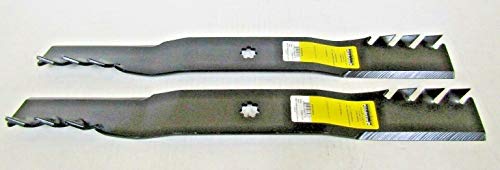 XHT 2 USA Made Predator Mulching Blades Compatible with John Deere 42' E100 E110 E120 E130 E140