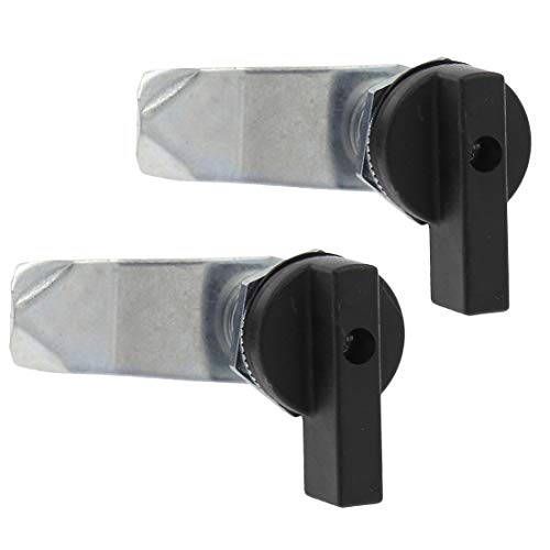 Kyuionty 2 Pcs T Handle Thumb Cam Lock Swing Knob Turn Latch for Cabinet Drawer