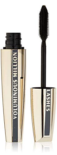 L’Oreal Paris Makeup Voluminous Million Lashes Mascara Volumizing, Defining, Smudge-Proof, Clump-Free Lengthening, Collagen Infused Eye Makeup Formula, Amplifying Mascara Brush,Carbon Black,0.3 fl.Oz