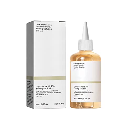 Glycolic Acid 7% Toner,Glycolic Sour 7% Toning,Exfoliate,and Rejuvenate Your Skin, Solution for Blemishes and Acne(100ml)