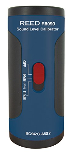 Reed Instruments R8090 (SC-05) Sound Level Calibrator for 1/2' Diameter Microphones, +/-0.5dB Accuracy,Black