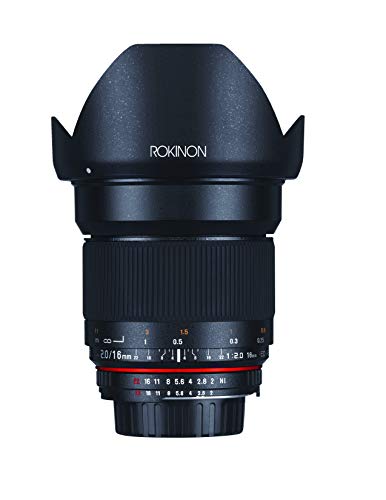 Rokinon 16M-C 16mm f/2.0 Aspherical Wide Angle Lens for Canon EF Cameras