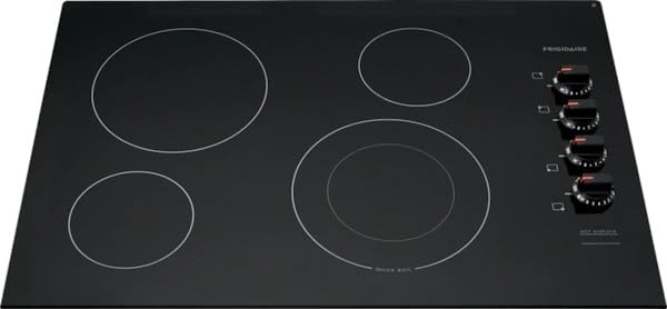 Frigidaire FFEC3025UB 30 Inch Electric Smoothtop Style Cooktop with 4 Elements in Black