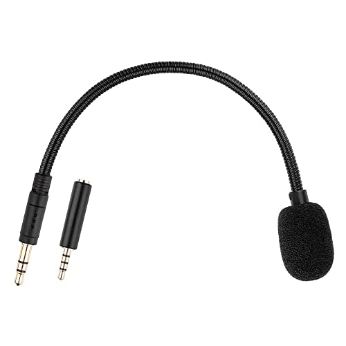 Smays TRS mic for 3.5 mm Headphone Jack, Phone, PC - 7.5-Inch Detachable AUX Microphone