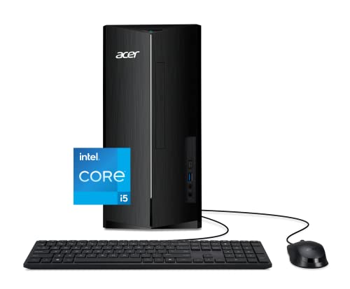 Acer Aspire TC-1760-UA92 Desktop | 12th Gen Intel Core i5-12400 6-Core Processor | 12GB 3200MHz DDR4 | 512GB NVMe M.2 SSD | 8X DVD | Intel Wireless Wi-Fi 6 AX201 | Bluetooth 5.2 | Windows 11 Home