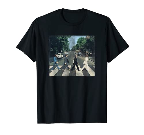 The Beatles Crossing Abbey Road T-Shirt, Black