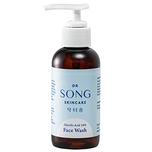 Korean Skin Care - Dr Song Glycolic Acid Face Wash - Exfoliating Face Wash with 10% Glycolic Acid, AHA for Anti Aging, Acne and Wrinkles Korean Beauty