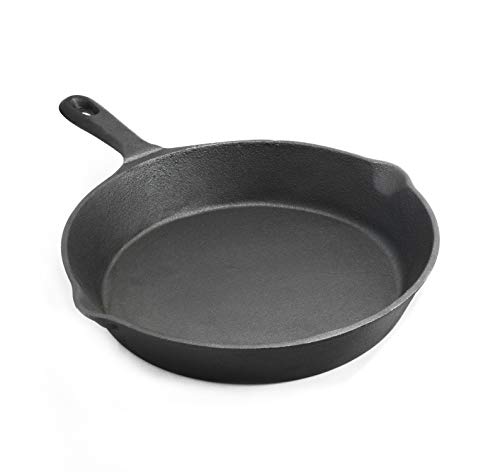 EXCELSTEEL 10' Cast Iron Skillet,Black,545