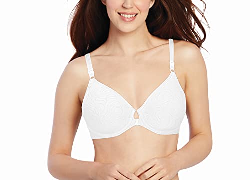 Bali Women's Comfort Revolution Front-Close Shaping Underwire Bra, White,38C