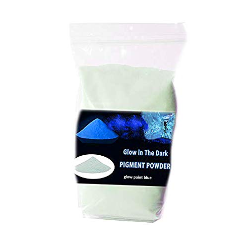 Glow in The Dark Pigment,Phosphorescent Glow Powder,3.52 Ounce (100 g),Water Based (Green) (Blue)