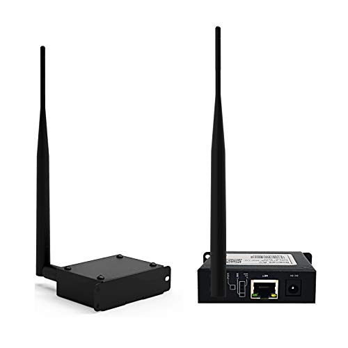 Wireless Bridge Point-to-Point Supports 2600 feet Outdoor Transmission Distance (One Transmitter, one Receiver（Black)