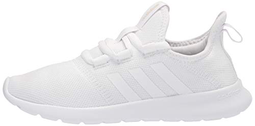 adidas Women's Cloudfoam Pure-2.0 Running Shoes, White/White/Grey, 8