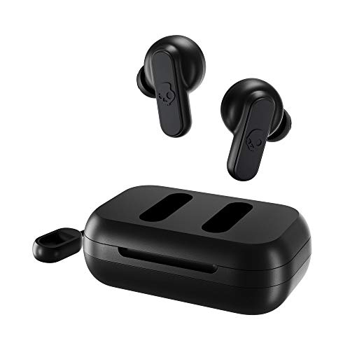 Skullcandy Dime In-Ear Wireless Earbuds, 12 Hr Battery, Microphone, Works with iPhone Android and Bluetooth Devices - Black