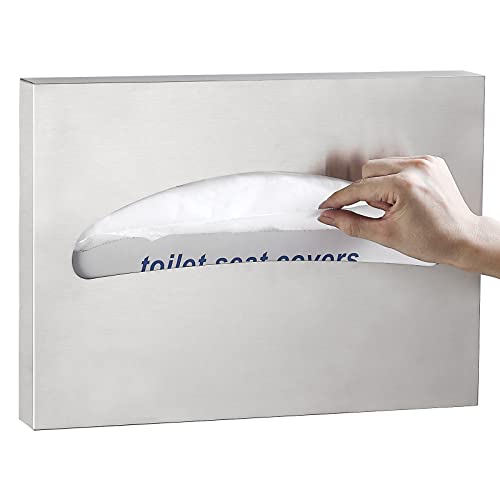 Toilet Seat Cover Dispenser Wall Mounted SUS 304 Stainless Steel Brushed