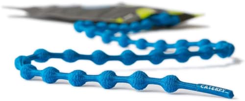 Caterpy Run - The Ultimate Elastic No Tie Shoelaces for Adults and Kids (Standard: 30in / 75cm, Tropical Blue)