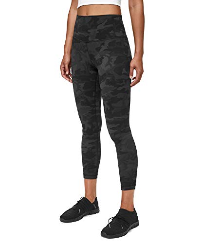 Lululemon Align II Stretchy Yoga Pants - High-Waisted Design, 25 Inch Inseam, Incognito Camo Multi Grey, Size 10