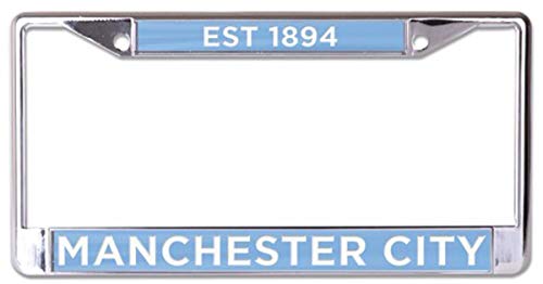 HPILISH SHANSH English Premier League Manchester City Football Club Premium License Plate Frame, Metal, Blue