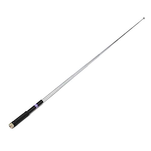 TWAYRDIO VHF 136-174MHz Spring Telescopic Antenna SMA-Male Connector Stainless Handheld Ham Radio Antenna for YAESU VX-1R VX-6R Vertex Standard FT-60R VX264 VX-354 VX-160 VHF Walkie Talkie