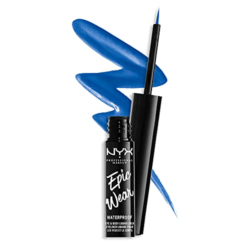 NYX PROFESSIONAL MAKEUP Epic Wear Liquid Liner, Long-Lasting Waterproof Eyeliner - Sapphire