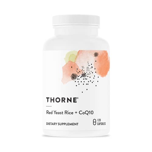 THORNE Red Yeast Rice + CoQ10 - Maintain Healthy Cholesterol Levels and Supports Cardiovascular Health - Gluten-Free, Dairy-Free - 120 Capsules
