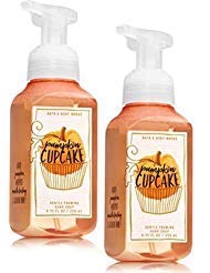 Bath and Body Works 2 Pack Pumpkin Cupcakes Gentle Foaming Hand Soap. 8 Oz