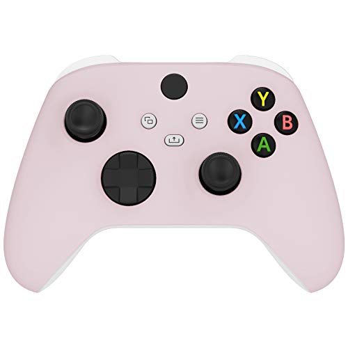 eXtremeRate Cherry Blossoms Pink Replacement Front Housing Shell for Xbox Series X Controller, Soft Touch Custom Cover Faceplate for Xbox Series S Controller - Controller NOT Included