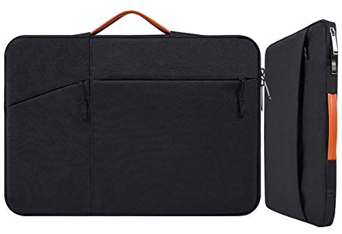 13-13.5 Inch Laptop Briefcase Men Women Bag with Handle for Dell Inspiron 13 5000 7000/XPS 13 7390, New Macbook Pro 13 A2338, Lenovo Yoga 720/730 13, Acer Aspire R13, HP Pavilion/HP Envy 13 Case,Black