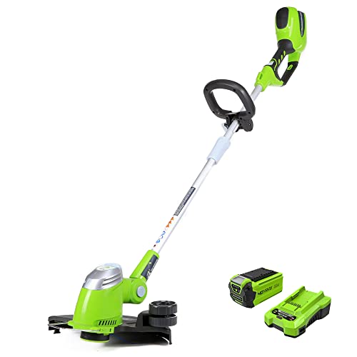 Greenworks 40V 13' Cordless String Trimmer / Edger, 2.0Ah Battery and Charger Included