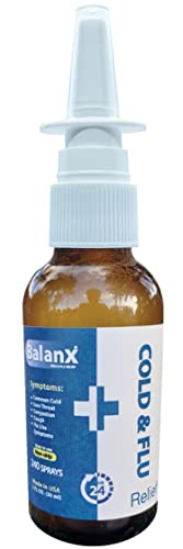 Sanadrin is Now BalanX Cold & Flu Relief - Helps Eliminate Virus, Cough, Sinus, Mucus, Congestion, Sore Throat, Cold Treatment, Boost Immune System, Virus Protection, Medicine, Made in USA