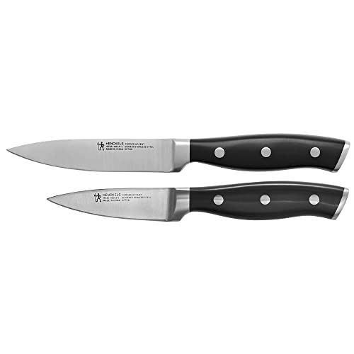 HENCKELS Forged Accent Razor-Sharp 2-pc Paring Knife Set, German Engineered Informed by 100+ Years of Mastery,Black