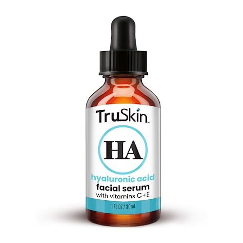 TruSkin Hyaluronic Acid Serum for Face – Hydrating Facial Serum with Hyaluronic Acid & Vitamin C – Anti Aging Facial Skin Care – Best Face Serum for Moisturizing and Fine Lines, 1 fl oz