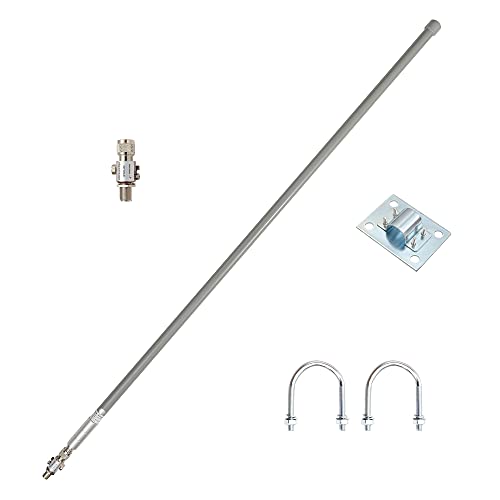 Hexa Boost LoRa Antenna 915MHz Kit 8dBi Gain Outdoor Omni-Direction HNT Miner Antenna 3.6 ft Helium Hotspot Antenna