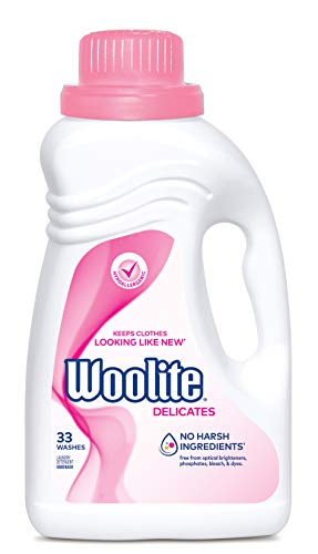Woolite Delicates Hypoallergenic Liquid Laundry Detergent, 50 oz, 33 Washes, Machine and Hand Wash Eligible