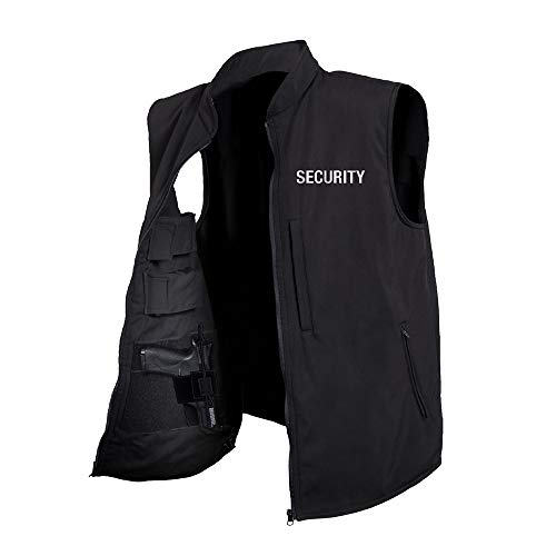 Rothco Concealed Carry Soft Shell Security Vest - Black, XL