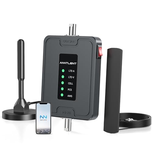 Vehicle Cell Phone Signal Booster for Car, Truck, RV and SUVs | Boosts 4G LTE & 5G for All U.S. Carriers - Verizon, AT&T, T-Mobile & More | FCC Approved