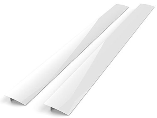 Kohzie Stove Counter Gap Cover White, 22'. Avoid Spills Between Stove Gap, Seal The Gap for stoves Counters, Stovetops, Washing Machines, Oven, Washer, Dryer - Easy to Clean (Set of 2)