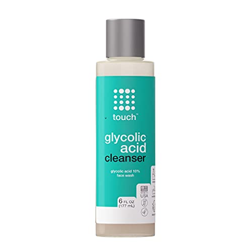 10% Glycolic Acid Face Wash - Exfoliating, Non Drying & Foaming AHA Cleanser - Perfect for Anti-Aging, Skin Tone & Texture, Acne, Wrinkles, Pores, Blackheads - Sulfate Free, Oil Free, & Low PH - 6 oz.