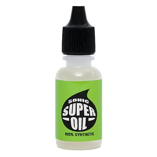 SONIC Super Oil Skate Bearing Lubricant, for Inline Skates, Roller Skates and Skateboards, 100% Synthetic Formula, 1/2 oz, Made in USA