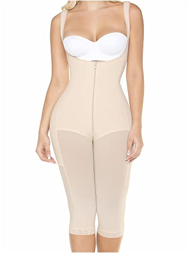 MARIAE FU125 Fajas Colombianas Tummy Control Postsurgery Shapewear for Women Beige S