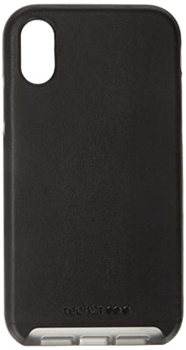 Tech Enterprises Protective Apple iPhone Xr Case Slim Back Cover - Evo Luxe Faux Leather - Black