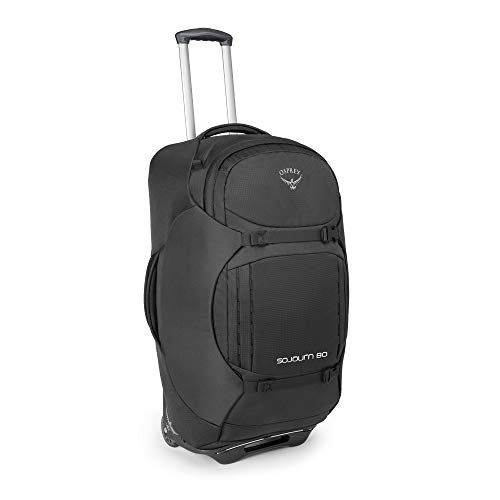 Osprey Sojourn Carry-On Luggage/Backpack, 80L/28', Flash Black, One Size